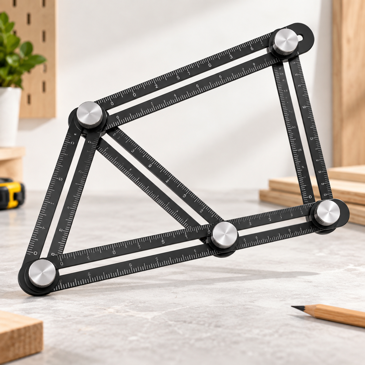 Adjustable Multi-Angle Measuring Template – Copy Complex Shapes & Corners in Seconds
