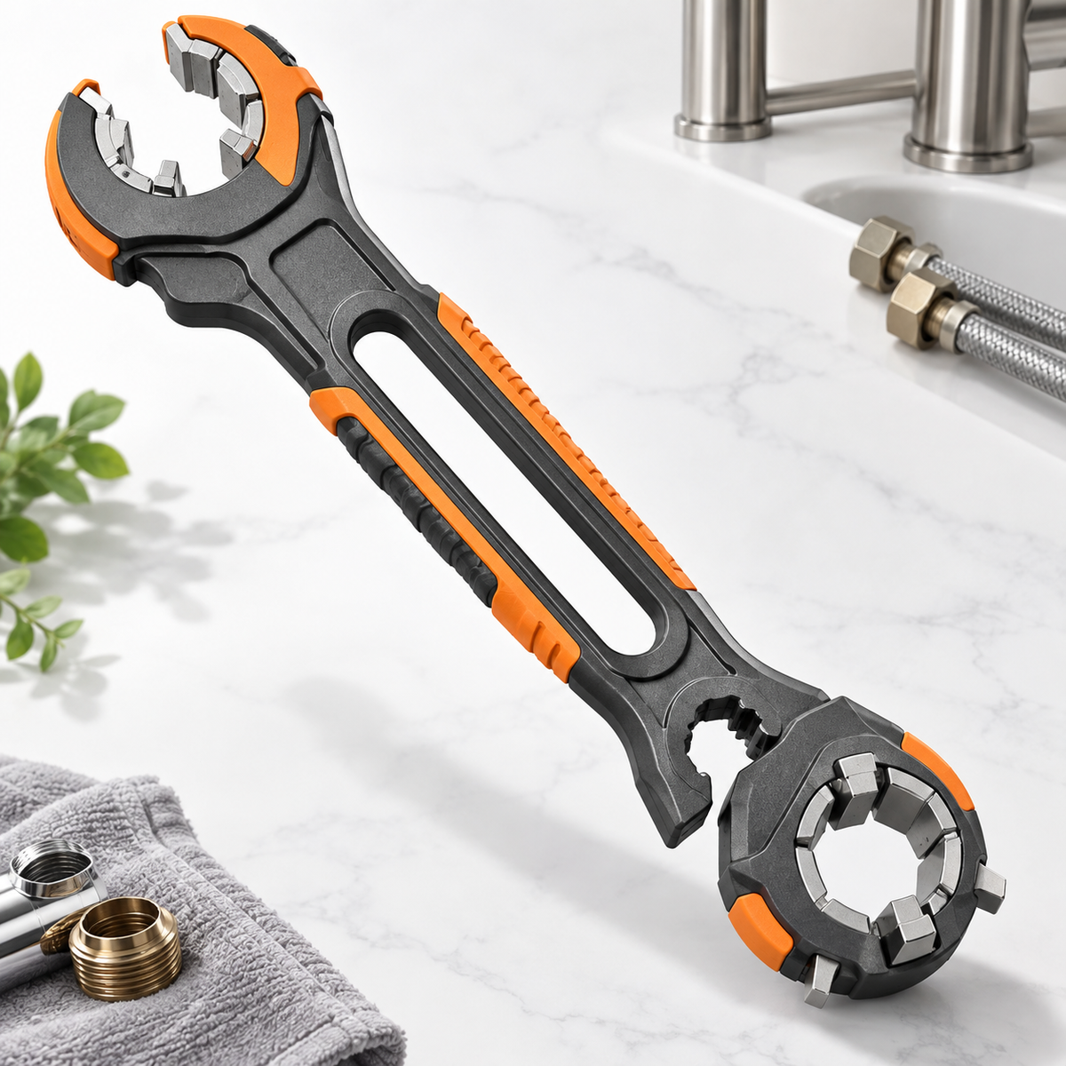 Universal Multi-Size Pipe Wrench – One Tool for Fast, Easy Plumbing Repairs