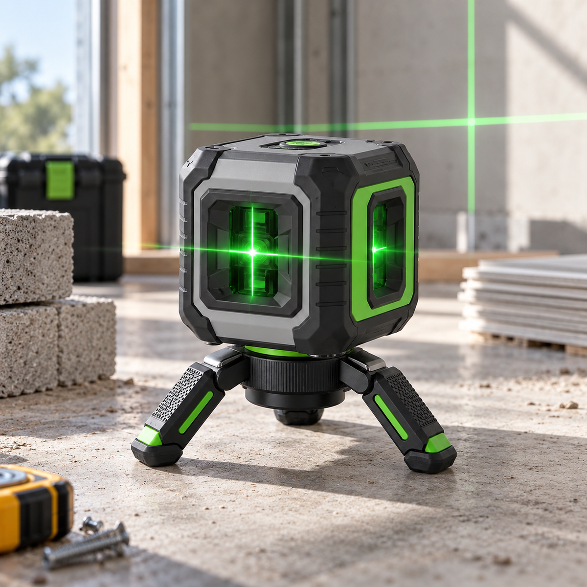 Precision 360° Green Laser Level – Fast, Accurate Alignment for Every DIY Project