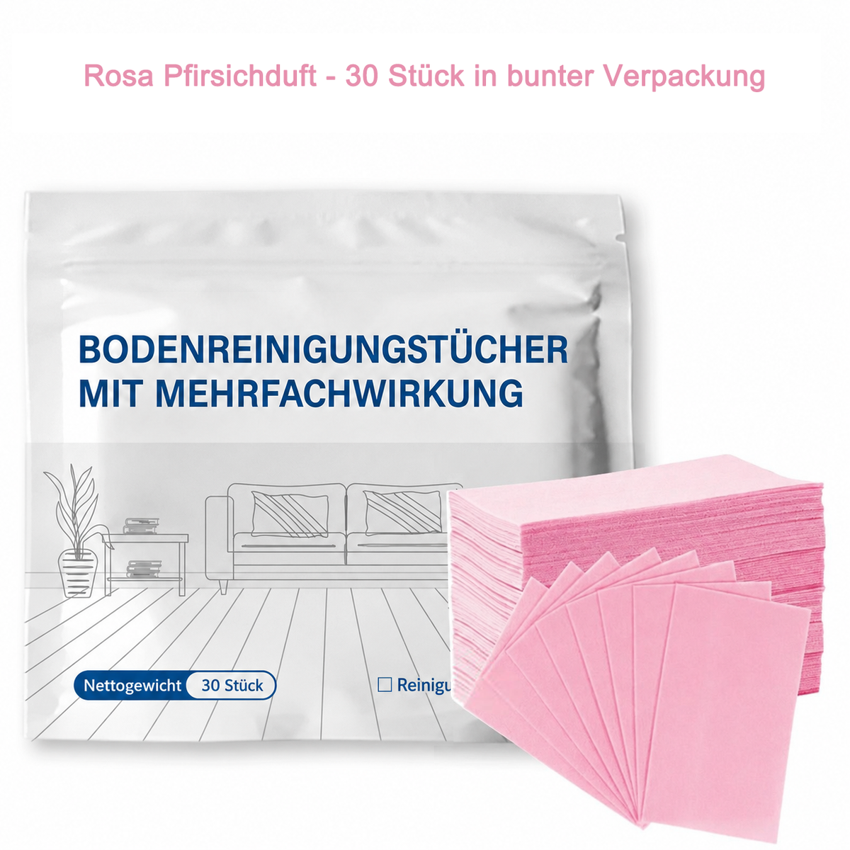 Hudros® Mehrflächen-Bodenreinigungstabletten | Konzentrierter Bodenreiniger für Parkett, Fliesen, Laminat & mehr