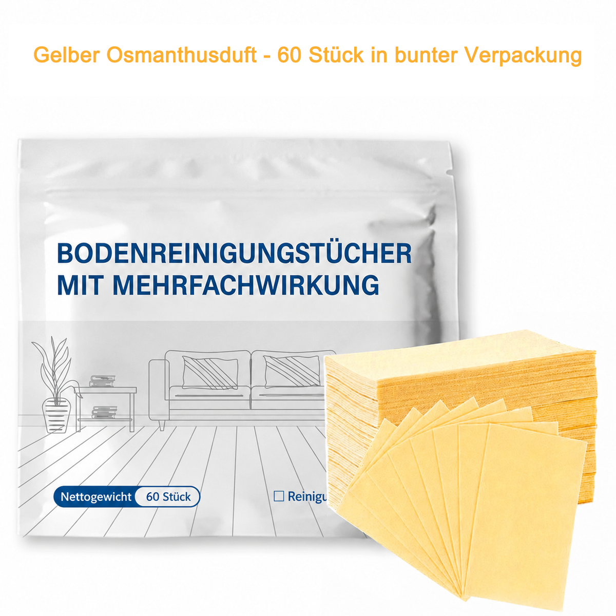 Hudros® Mehrflächen-Bodenreinigungstabletten | Konzentrierter Bodenreiniger für Parkett, Fliesen, Laminat & mehr
