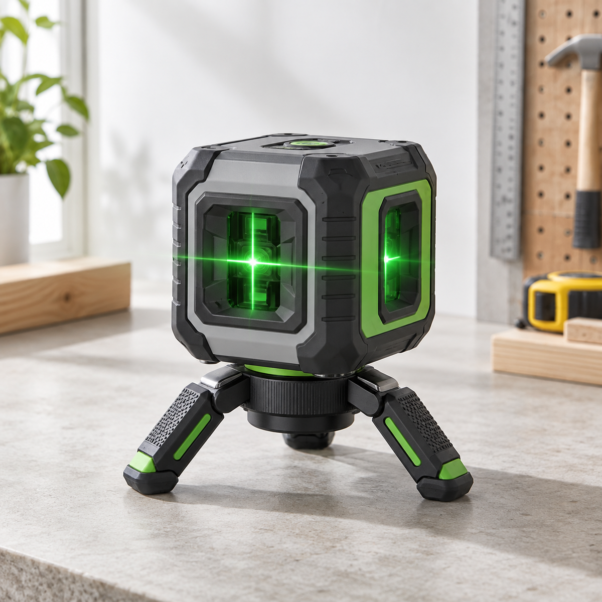 Precision 360° Green Laser Level – Fast, Accurate Alignment for Every DIY Project