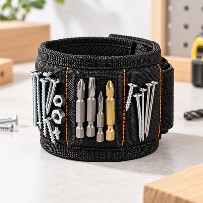 Magnetic Tool Wristband – Keep Screws, Nails & Bits Right at Your Fingertips
