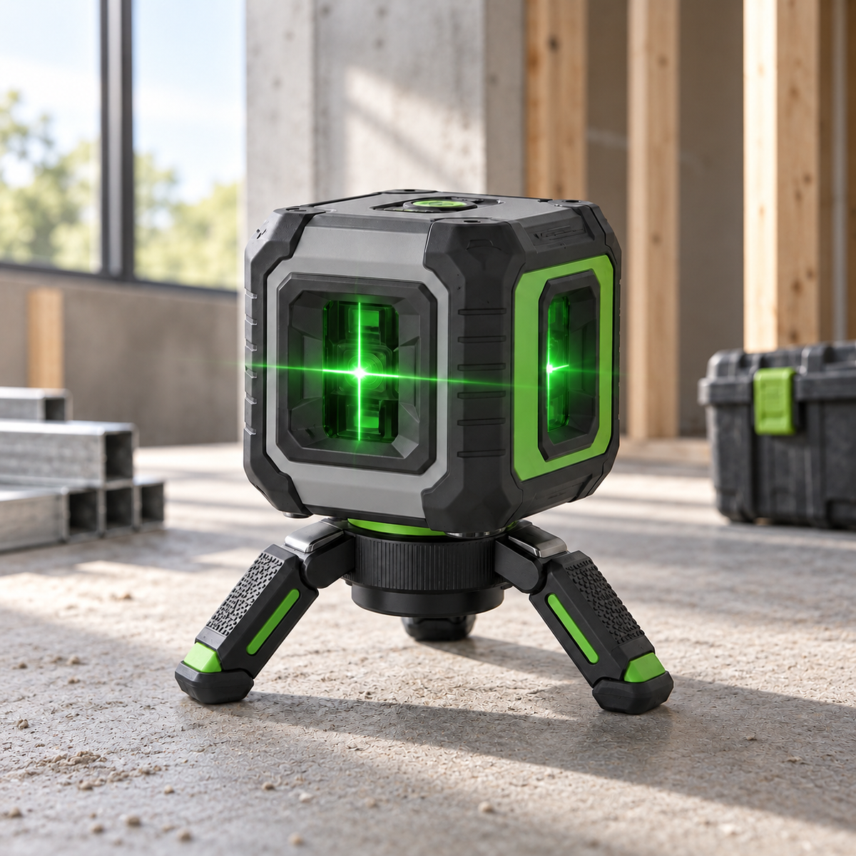Precision 360° Green Laser Level – Fast, Accurate Alignment for Every DIY Project