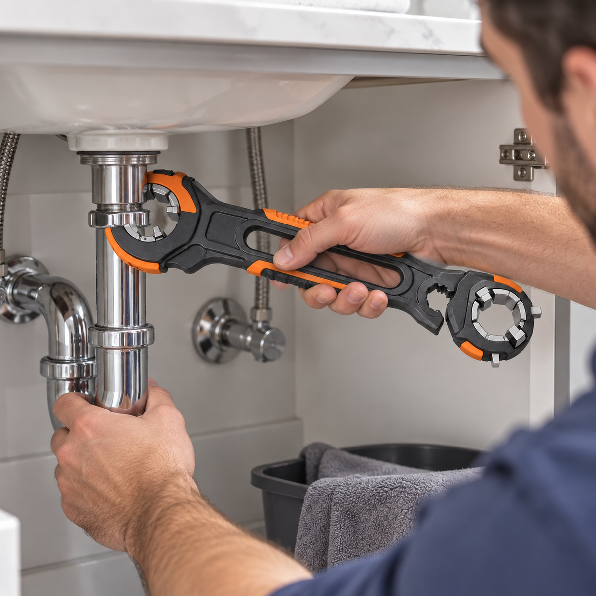 Universal Multi-Size Pipe Wrench – One Tool for Fast, Easy Plumbing Repairs