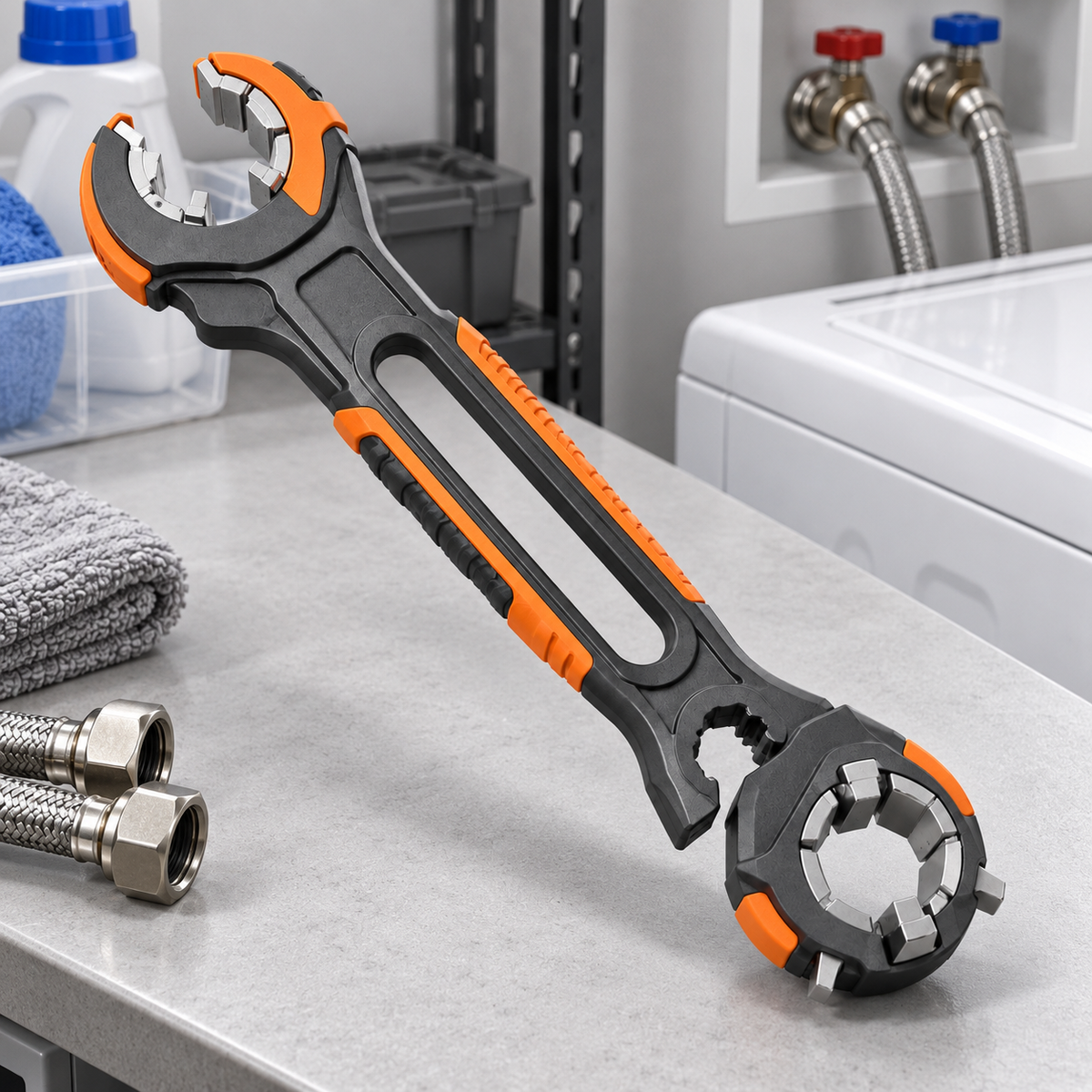 Universal Multi-Size Pipe Wrench – One Tool for Fast, Easy Plumbing Repairs