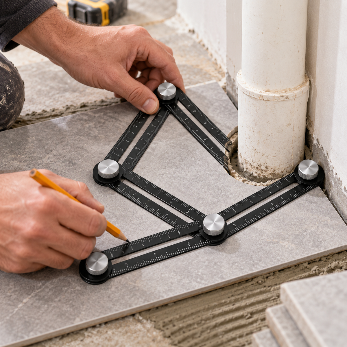 Adjustable Multi-Angle Measuring Template – Copy Complex Shapes & Corners in Seconds