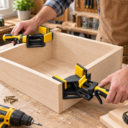 90° Corner Clamp Set – Hold Perfect Right Angles for Faster, Cleaner DIY Builds