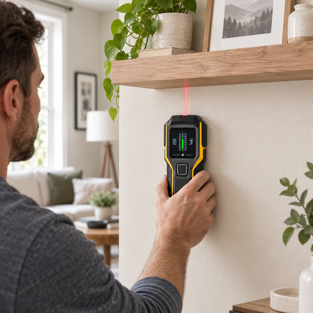 Digital Wall Scanner & Stud Finder – Detect Studs, Metal & Live Wires Before You Drill