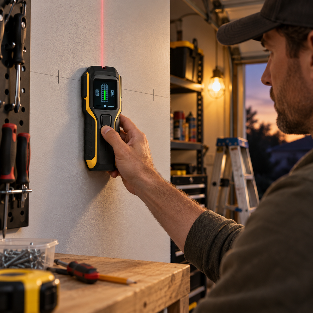 Digital Wall Scanner & Stud Finder – Detect Studs, Metal & Live Wires Before You Drill